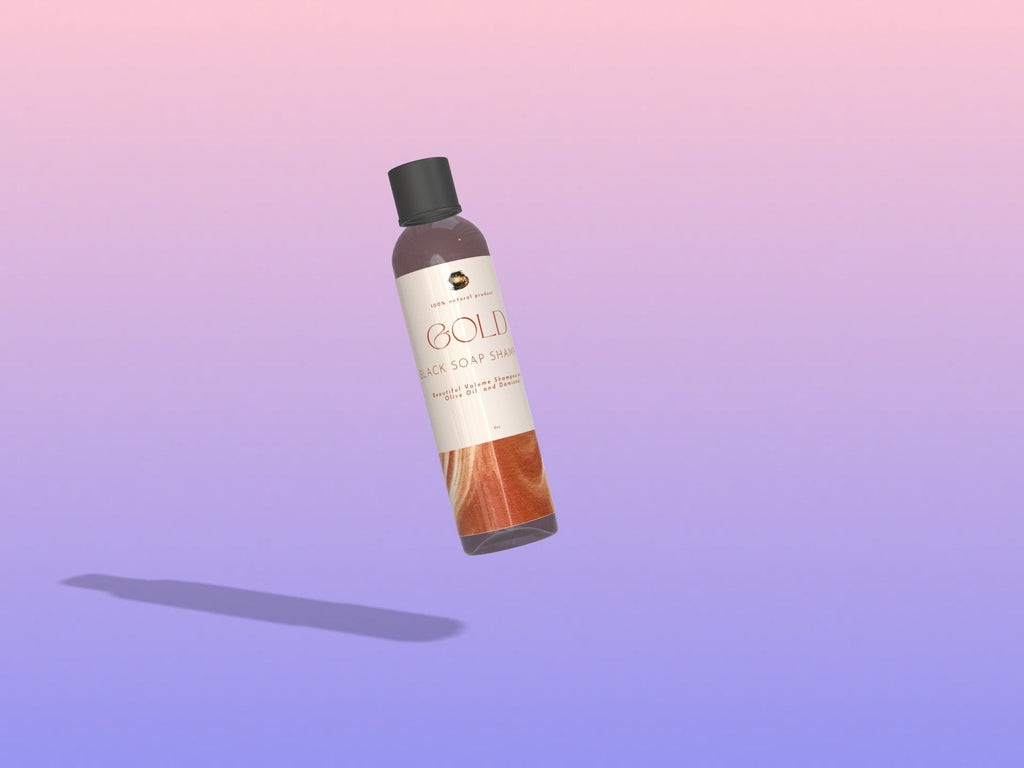 Gold (Seamoss Black Soap Shampoo) - Purple Seamoss & Coconut Hair Shampoo - Chondrus Crispus - 92 Minerals - CCell Solutions Academy